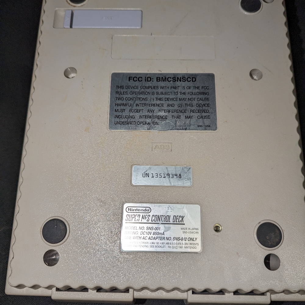 Super Nintendo Console ONLY